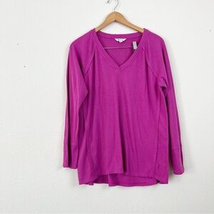 Wildfox Purple V Neck Sweater Size Large